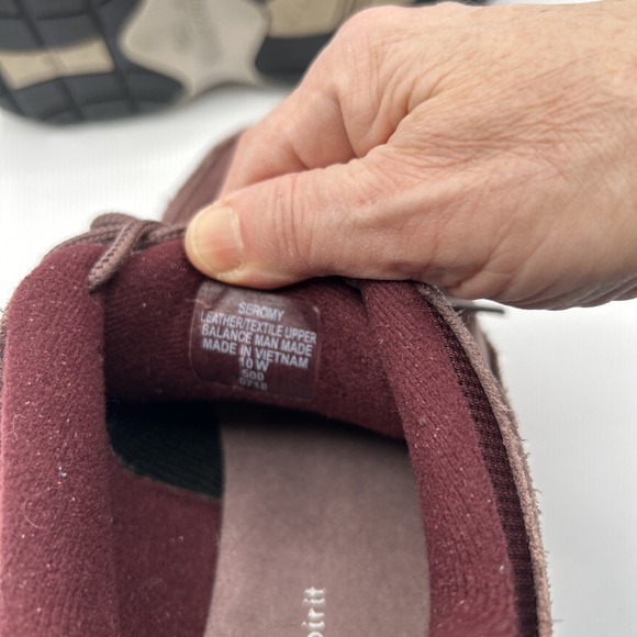 Easy Spirit Seromy Burgundy Suede Leather Walking Shoes Women 10W - Picture 8 of 8